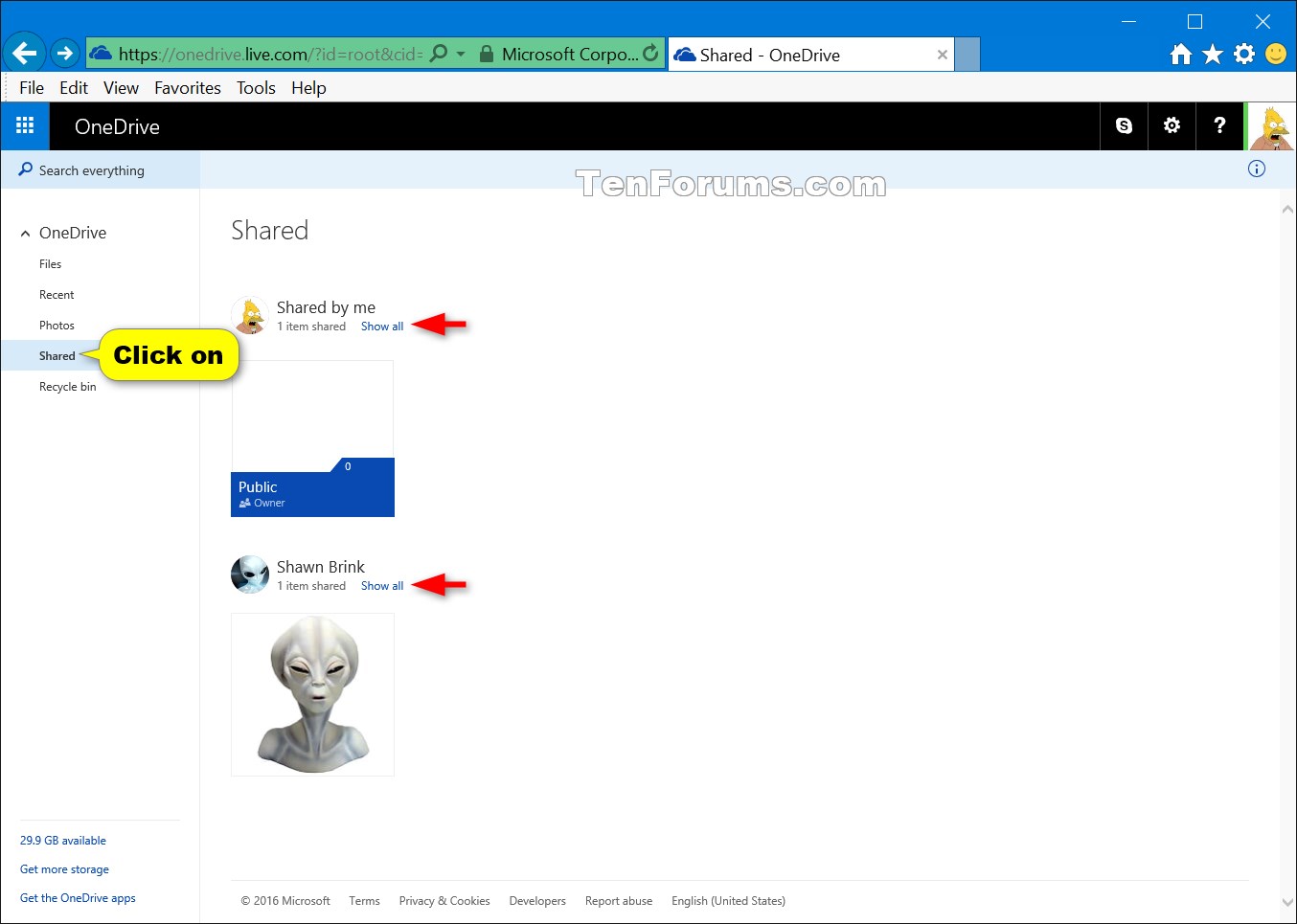 See Shared OneDrive Files and Folders Tutorials