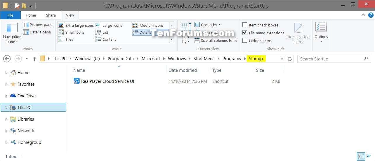 Startup Items Add, Delete, Enable, Disable in Windows 10 Windows 10