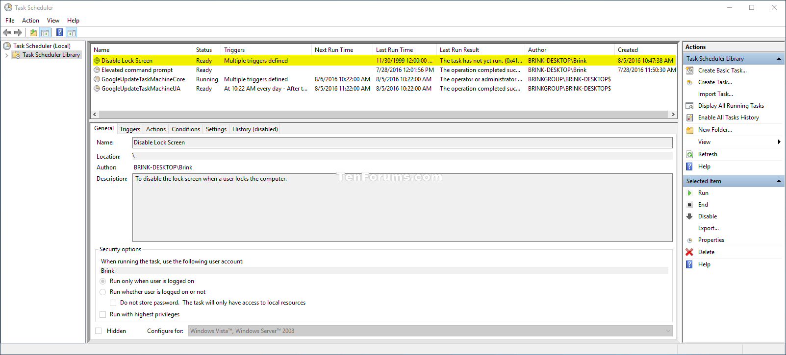 Enable or Disable Lock Screen in Windows 10 Tutorials