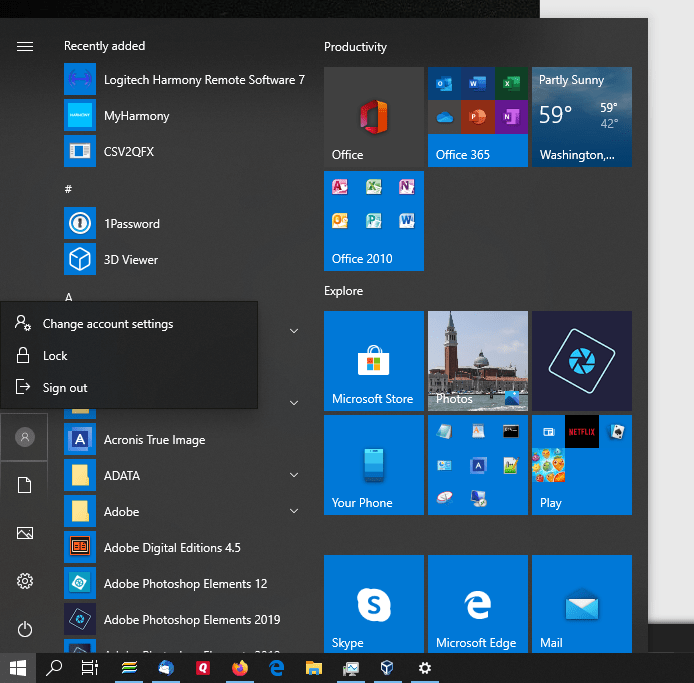 Switch User entry missing from Start Menu Solved Windows