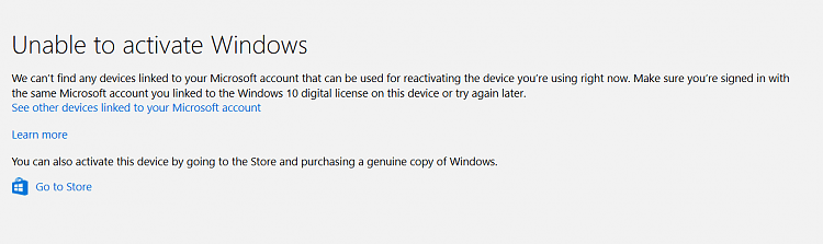 Windows 10 Home activation error code 0xC004F025