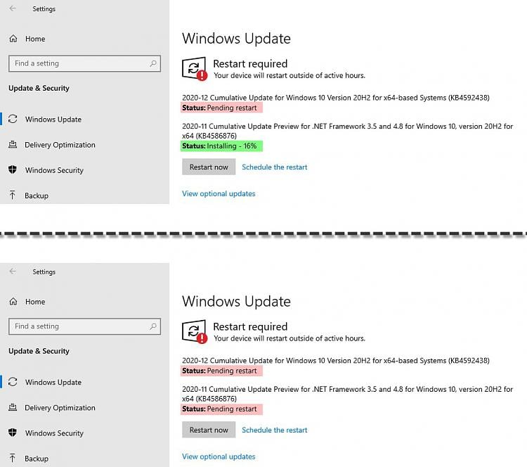 Restarting between multiple Windows updates or only once at the end