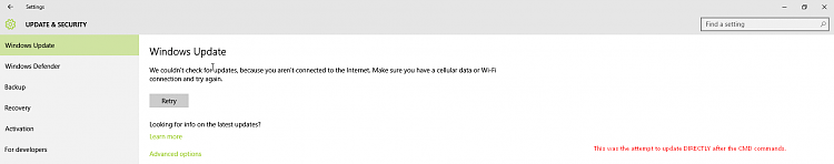 Windows Update WONT Recognize My Connection Windows 10 Forums