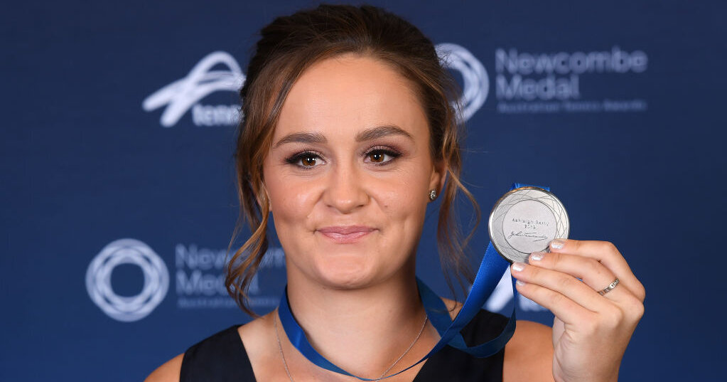 Ashleigh Barty mit Medal" ·