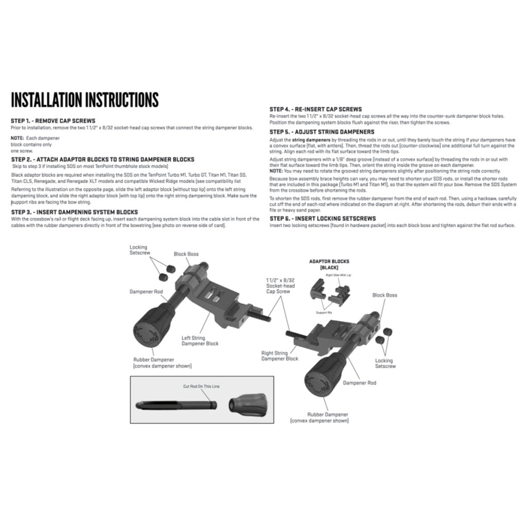 String Dampening System (SDS) TenPoint