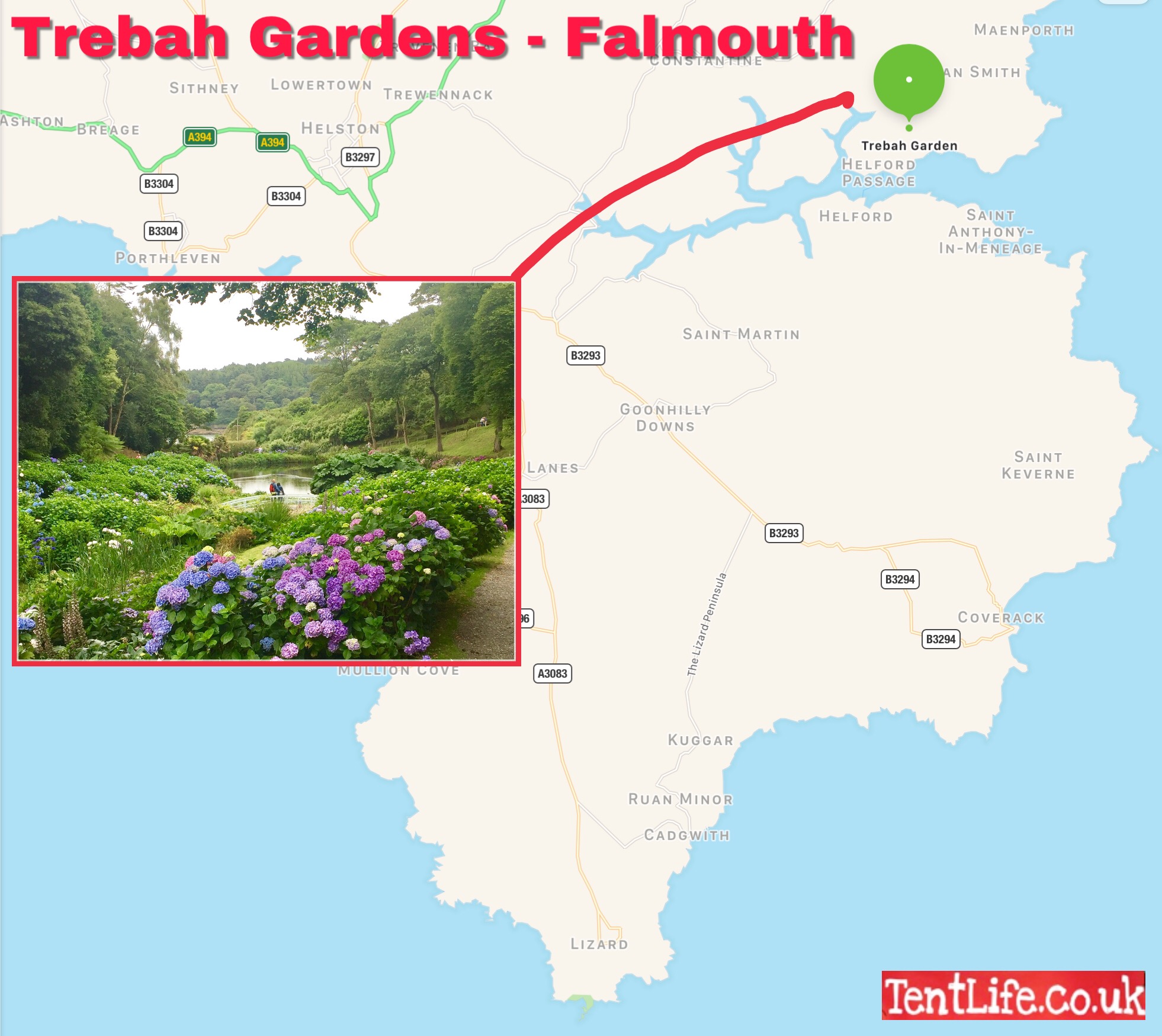 Gardens In Cornwall Map Trebah Garden – Falmouth – Tentlife