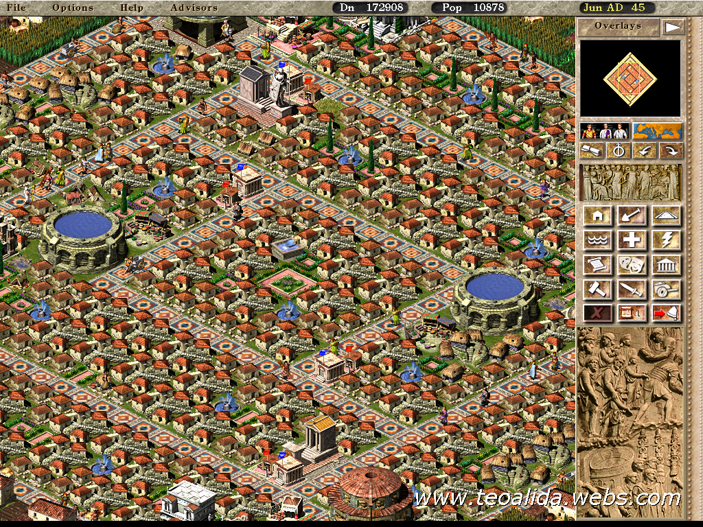 Caesar 3 game info and cities built by me The world of Teoalida