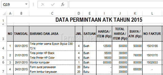 Menyembunyikan Header Kolom Dan Baris Di Microsoft Excel