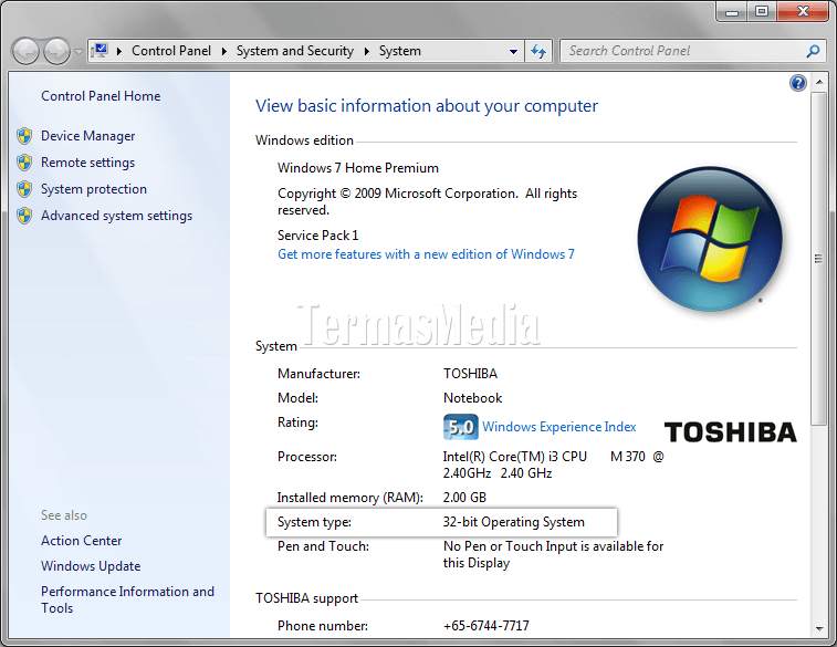 Cara Mengetahui Tipe Sistem Operasi Windows 7 Yang Terinstal
