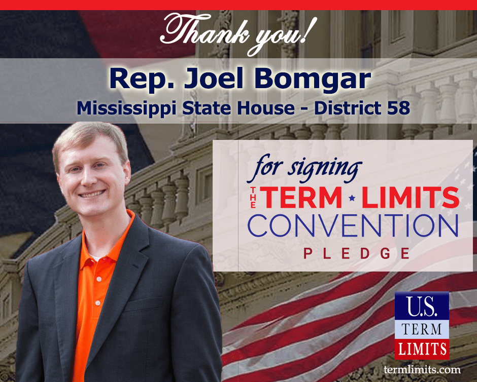 Rep. Joel Bomgar Pledges To Support Congressional Term Limits U.S