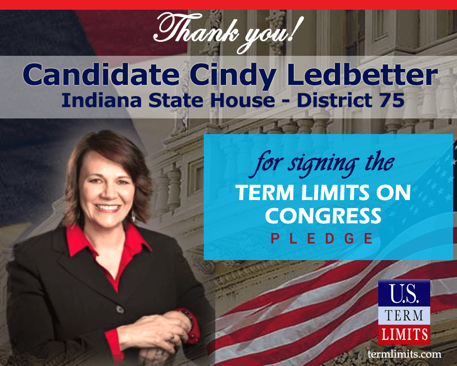 Cindy Ledbetter Pledges to Support Congressional Term Limits U.S