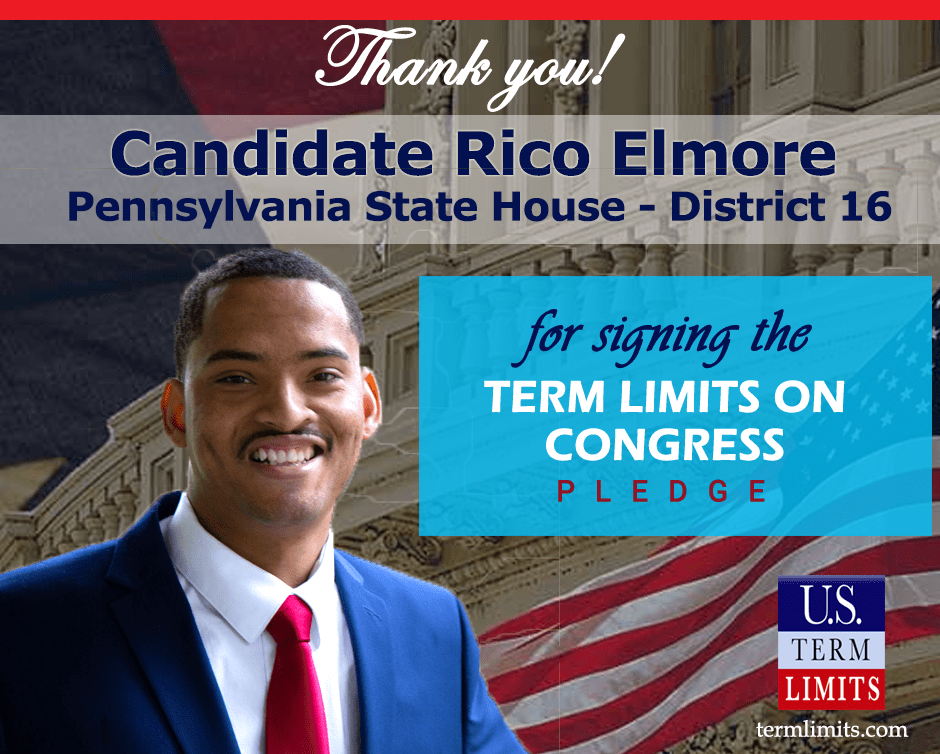 Rico Elmore Pledges to Support Congressional Term Limits U.S. Term Limits