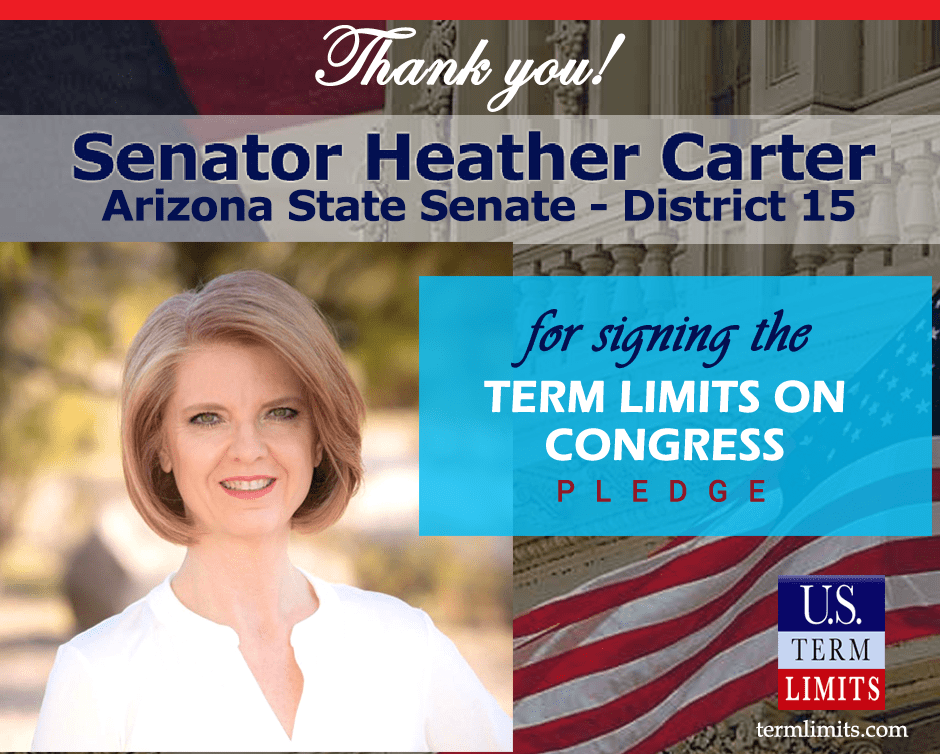 Senator Heather Carter Pledges to Support Congressional Term Limits U