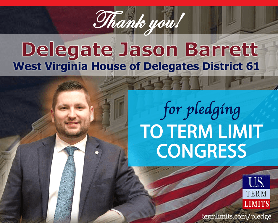 Delegate Jason Barrett Pledges to Support Congressional Term Limits U