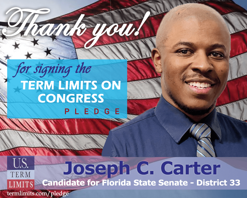 Joseph Carter Pledges to Support Congressional Term Limits U.S. Term Limits