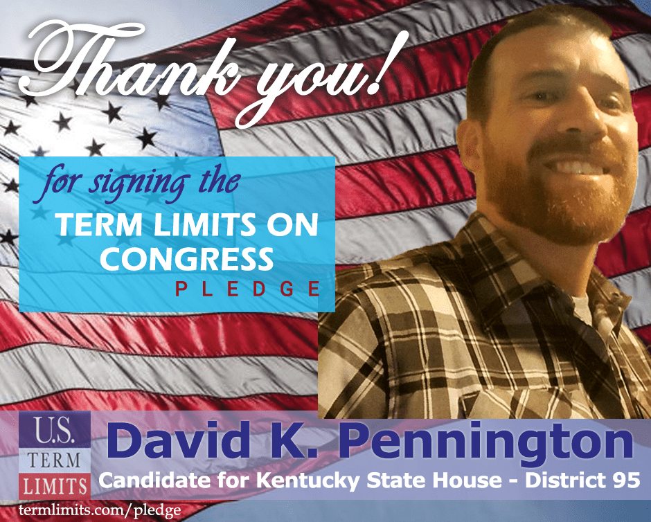 David Pennington Pledges to Support Congressional Term Limits U.S