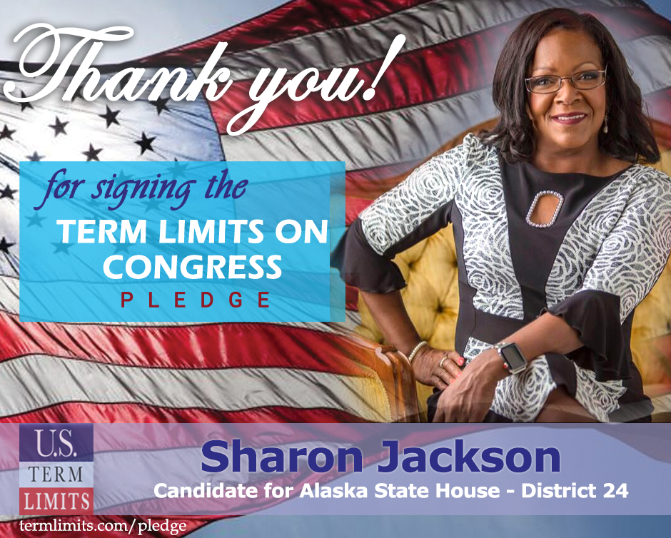 Sharon Jackson Pledges to Support Congressional Term Limits U.S. Term
