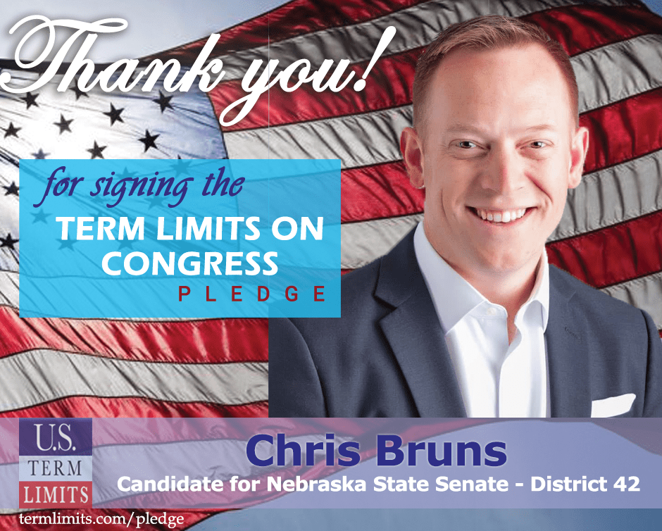 Chris Bruns Pledges to Support Congressional Term Limits U.S. Term Limits