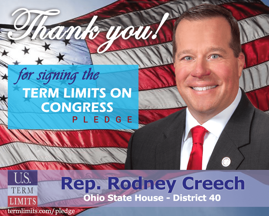Rep. Rodney Creech Pledges to Support Congressional Term Limits U.S