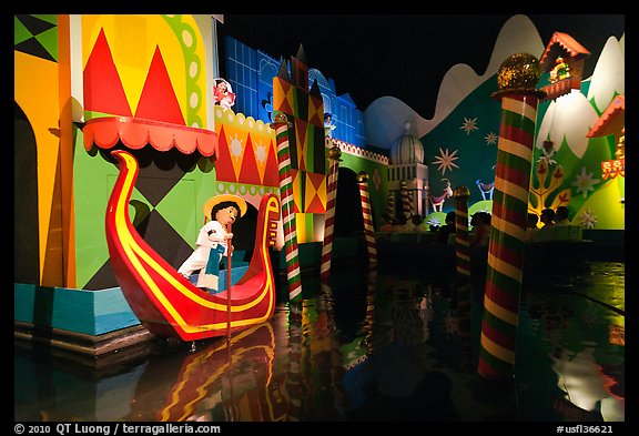 Picture/Photo Indoor boat ride, Magic Kingdom, Walt Disney World. Orlando, Florida, USA
