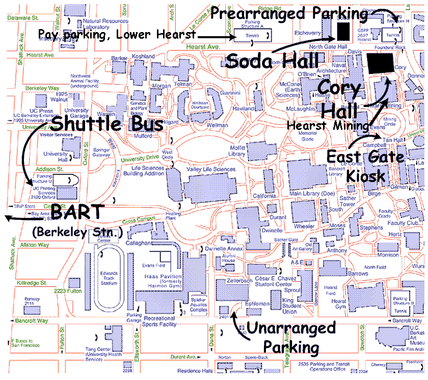 Transit Map for UC Berkeley Campus Housing