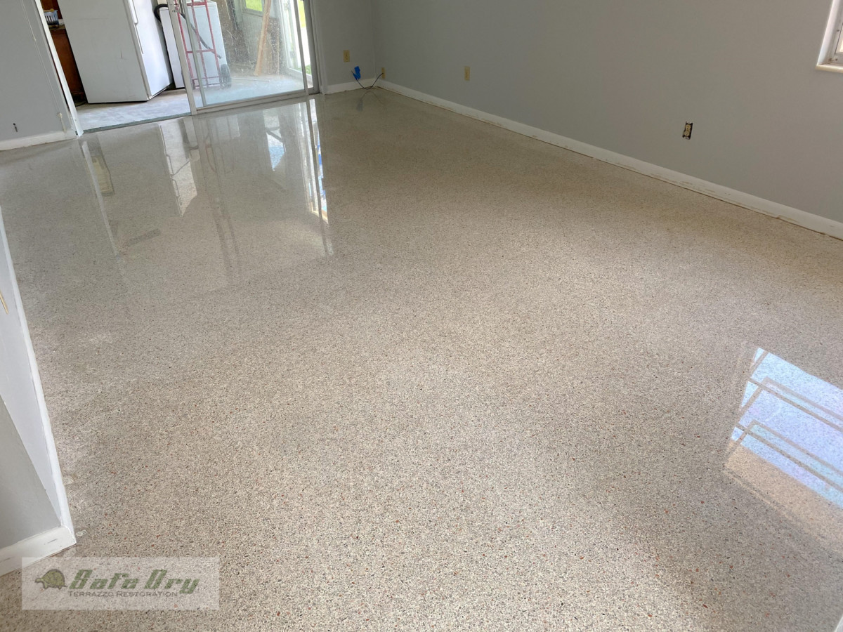 Terrazzo Floor Pet Stain Removal * Terrazzo Restoration Blog