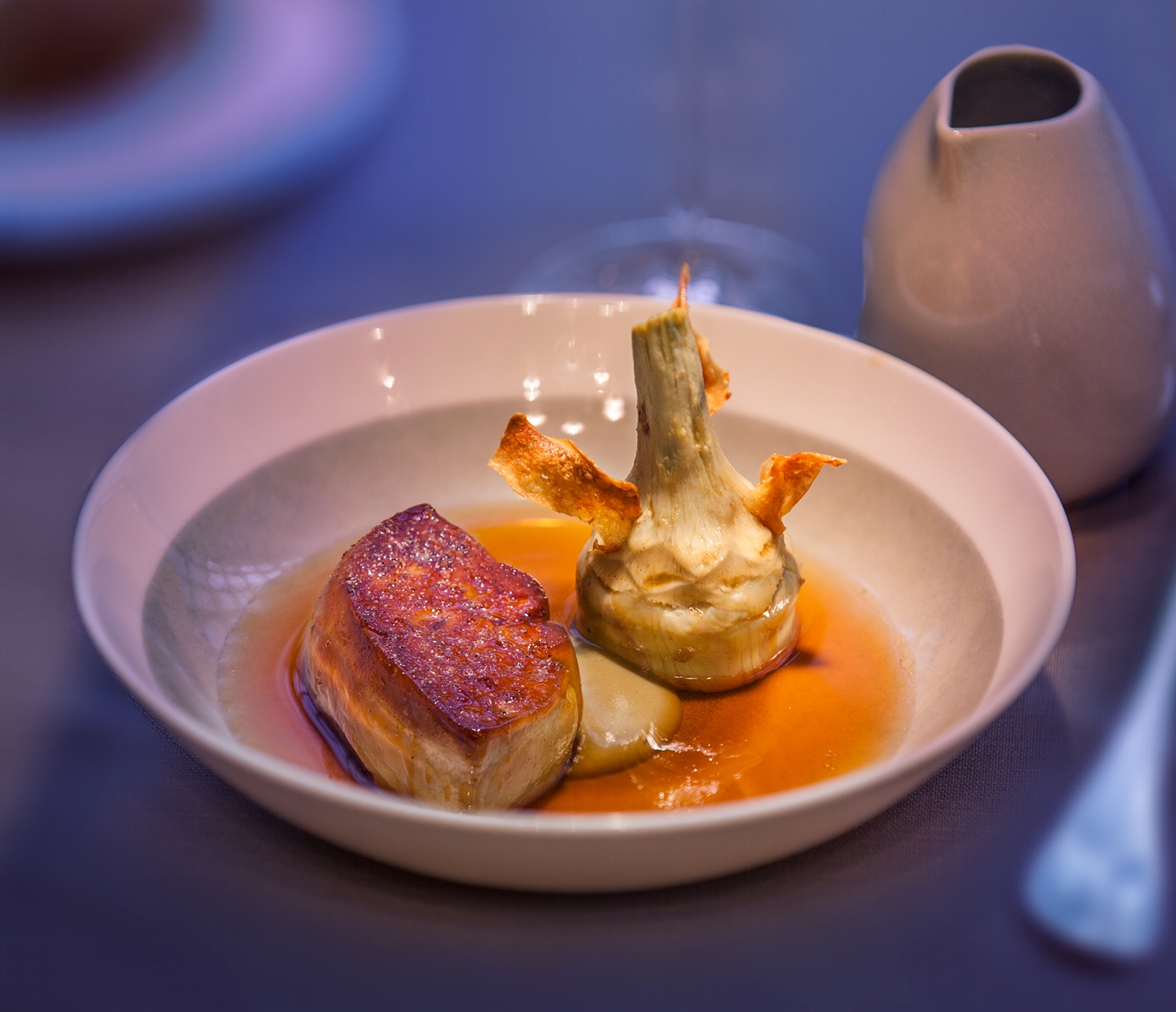 Une recette, des vins Artichaut et foie gras poêlé Une recette, des