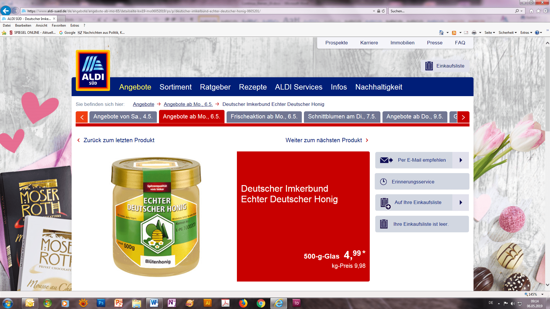 Honig Aldi Gläser Umweltschutz