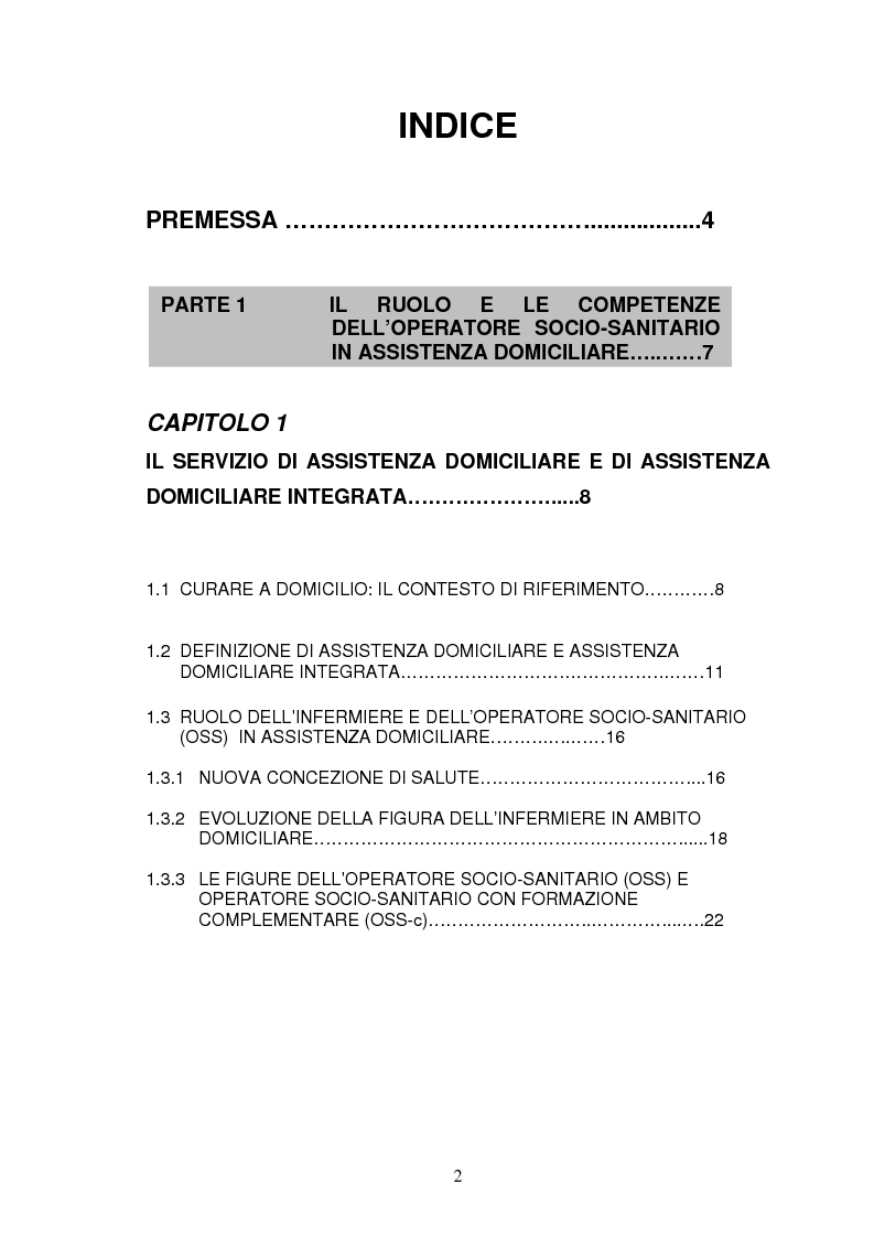Inserimento Dell'operatore Socio-Sanitario Nel Servizio Di Assistenza Infermieristica Domiciliare: Un Progetto Per L'area Fiorentina - Indice - Pagina 1 Di 2 1123_x_793_png