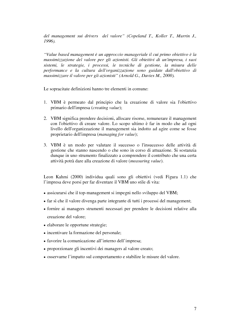 VBM significa prendere decisioni