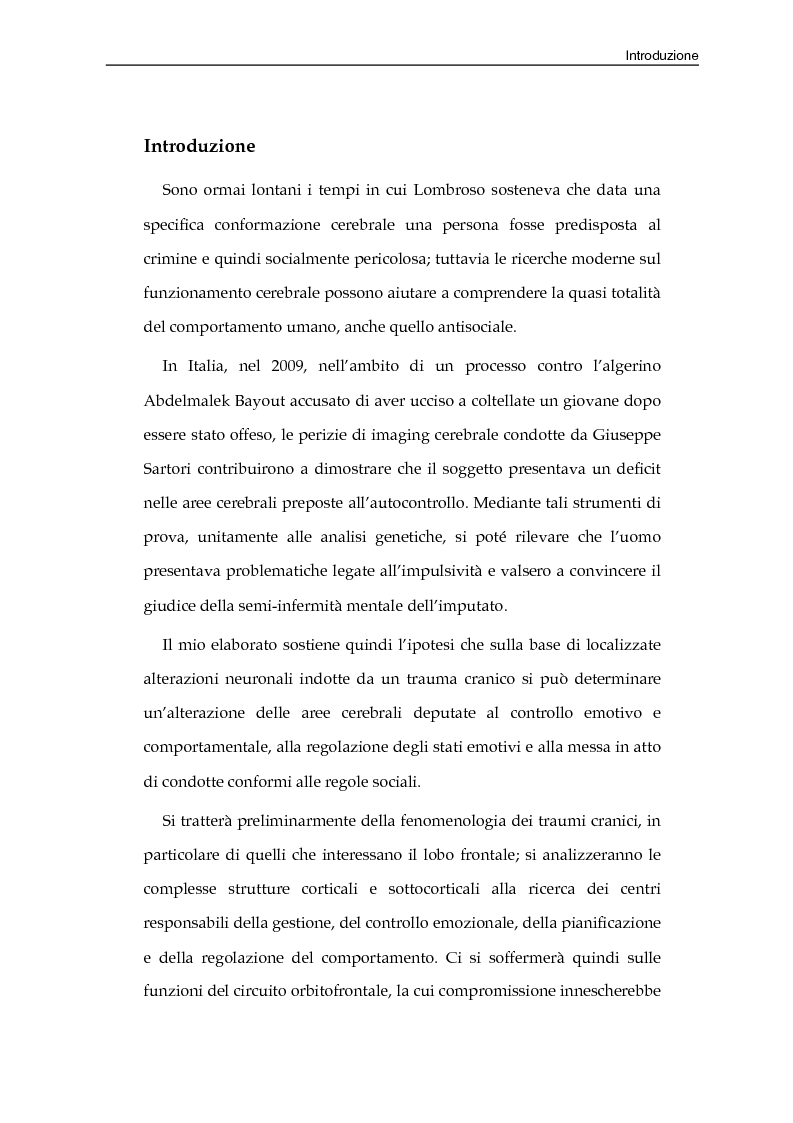 Condotte antisociali come conseguenza di TCE