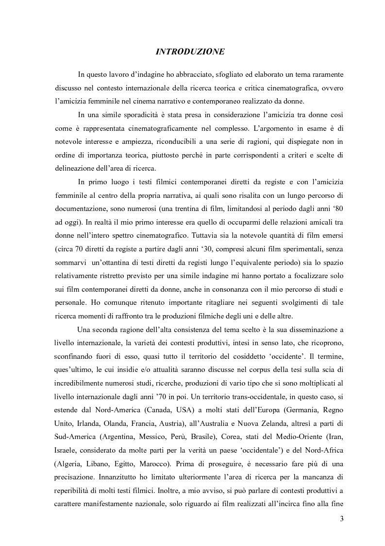 L'amicizia femminile nel cinema di donne narrativo e