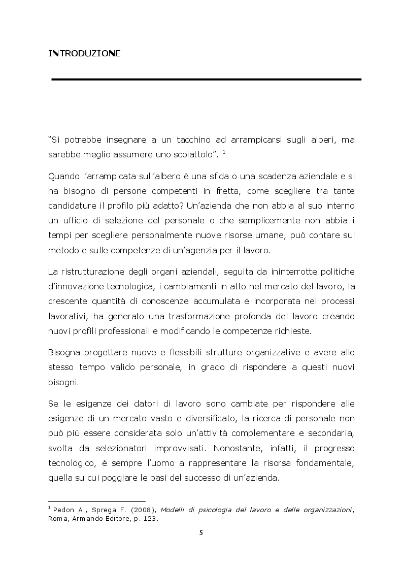 La Selezione Del Personale Attraverso Le Agenzie Per Il Lavoro: Il Caso Synergie Italia Spa - Tesi Di Laurea - Tesionline 1123_x_794_png