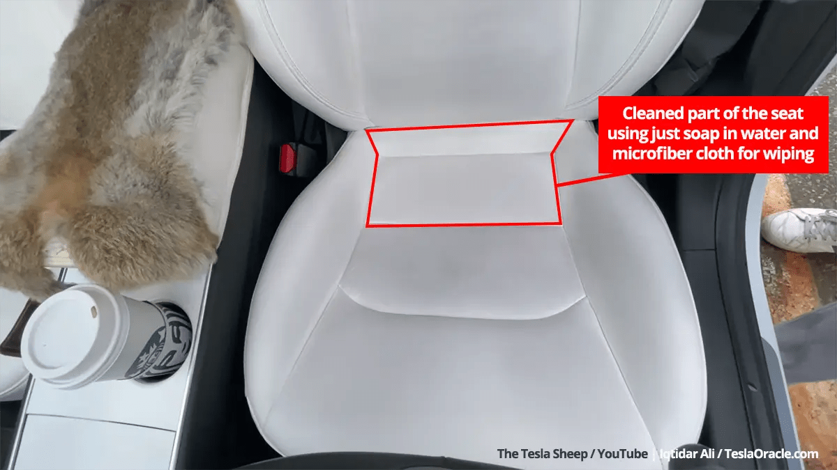Here's how to clean jeans stains from white seats of your Tesla Model S