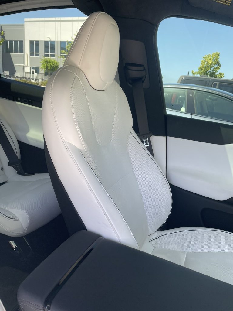 Tesla Model X Plaid interior first look shows sizable rear screen, cool