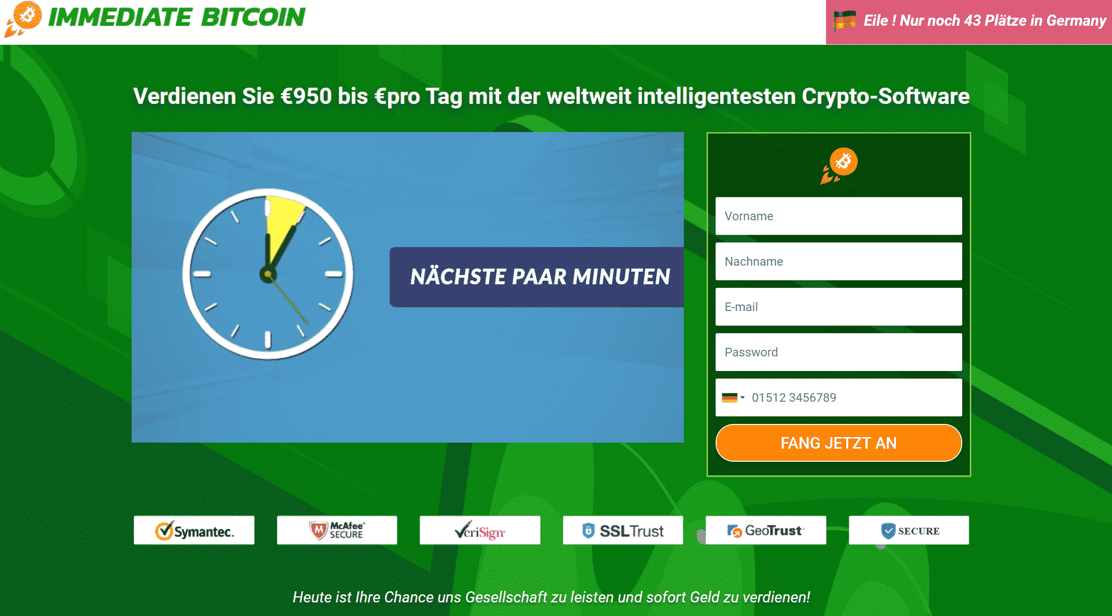 Immediate Bitcoin Betrug 2020 Vorsicht Vor Dem Scam!