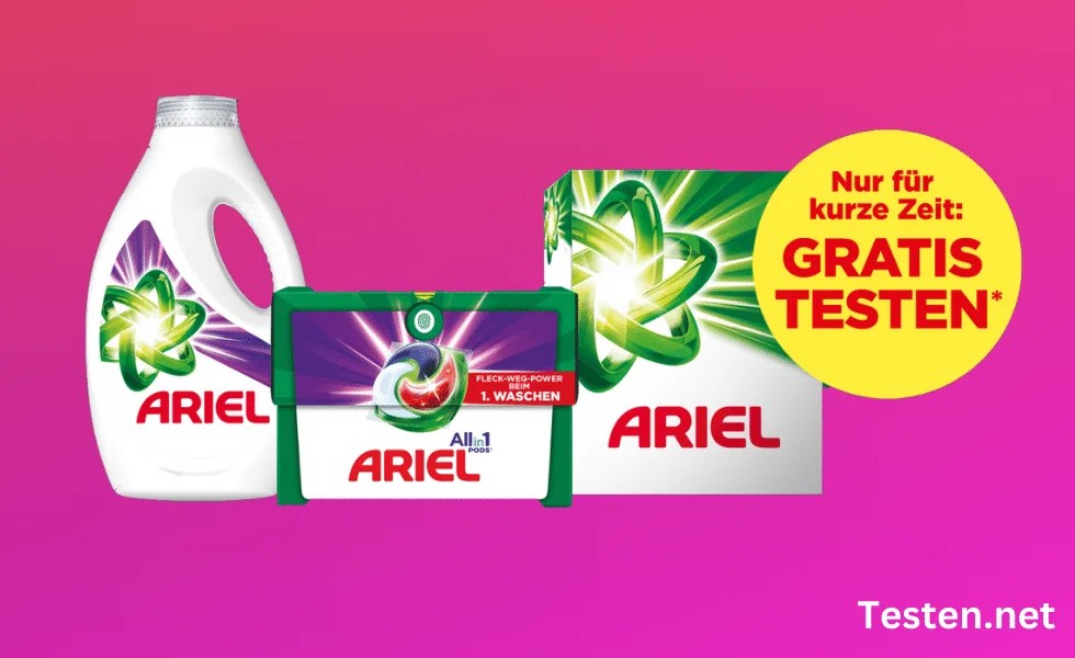 Ariel gratis testen
