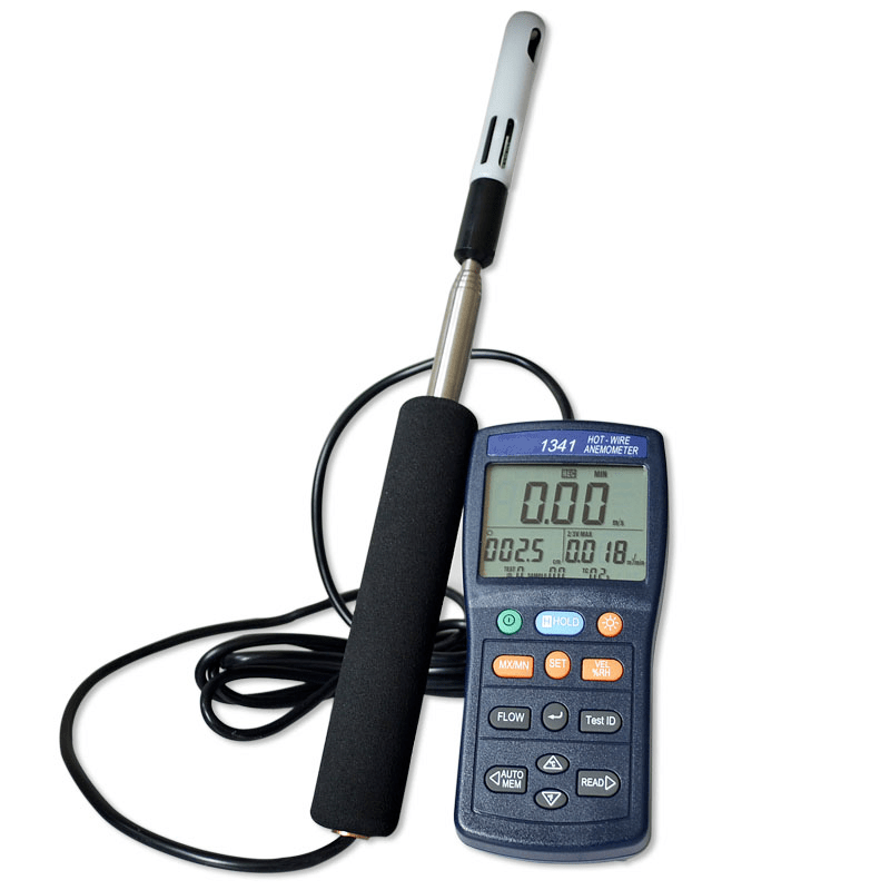 Hot Wire Anemometer Air Flow Meter TE1341