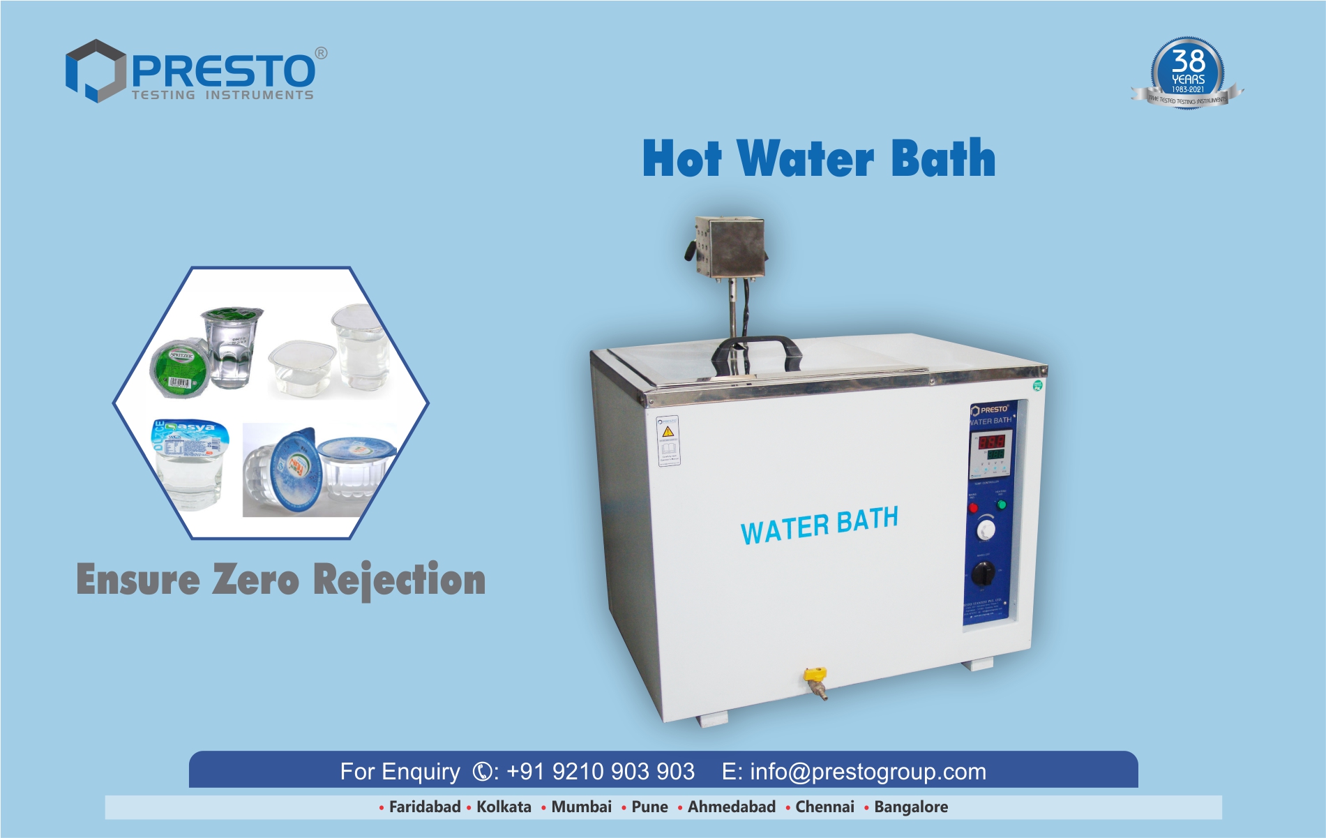 Hot Water Bath Digital with an Automated Solution Instigator
