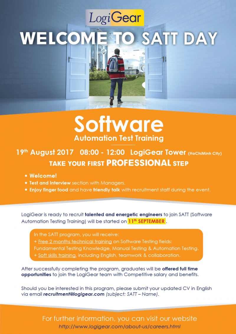 Software Automation Test Training LogiGear. TESTING VN Software