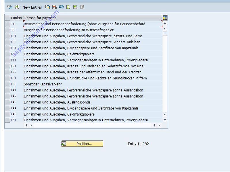OB43 SAP tcode for C FI Maintain Table T015L