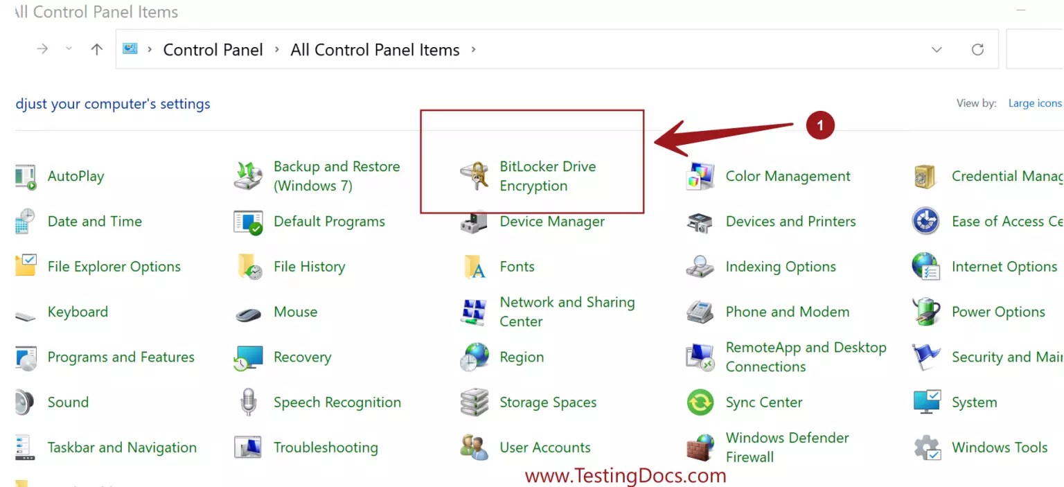 Enable BitLocker Drive Encryption on Windows 11