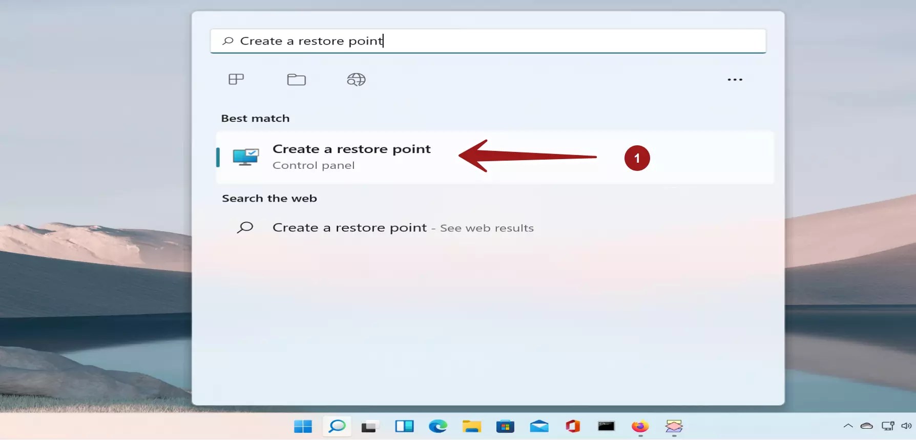 How to Create a Restore point in Windows 11