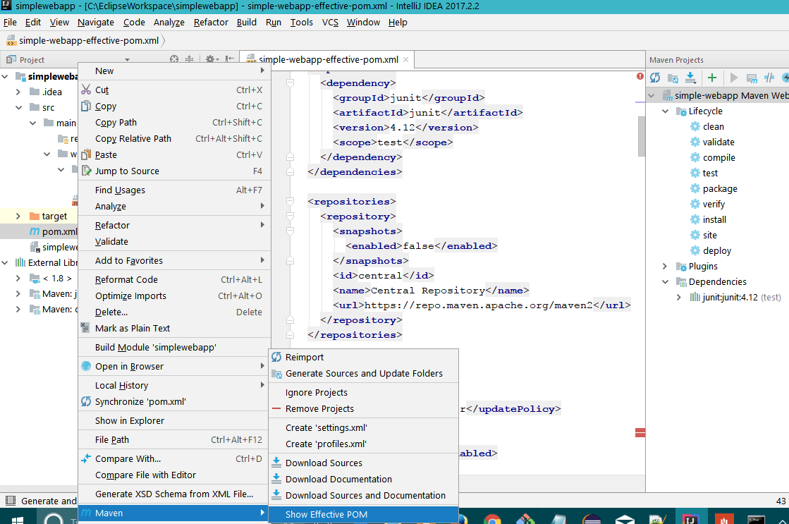 What is Maven POM file?