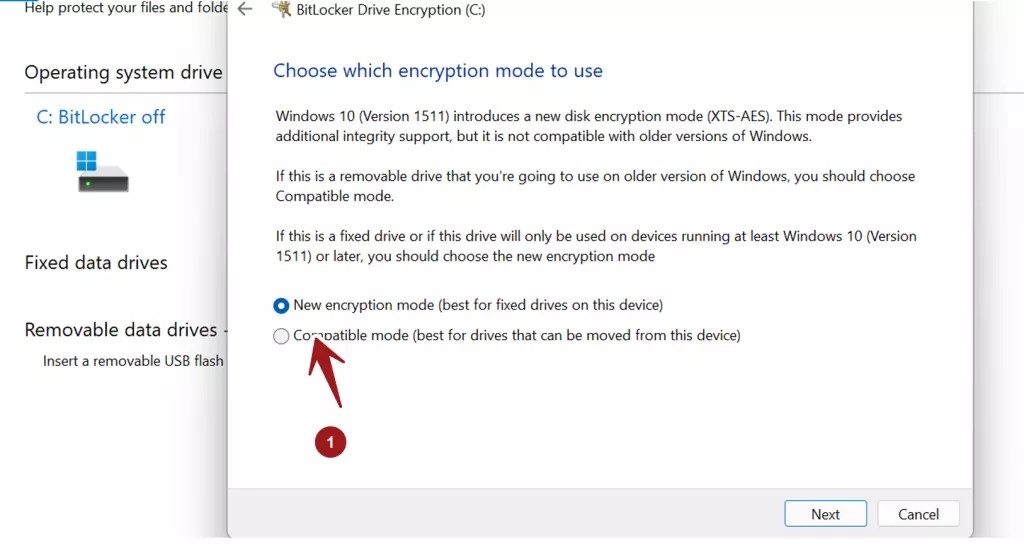 Enable BitLocker Drive Encryption on Windows 11