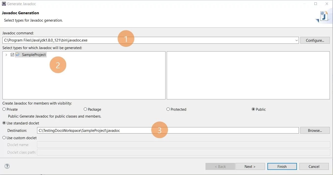 How to Generate Javadoc for a Project?