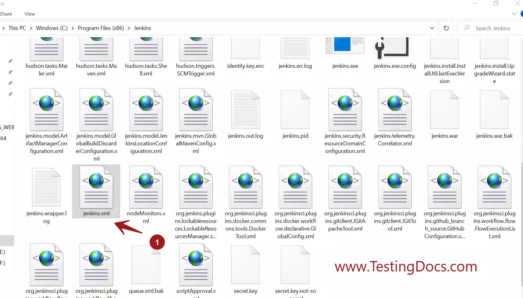 How to change Jenkins Port Number on Windows