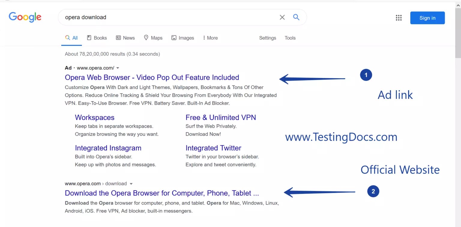 How to download Opera browser on Windows