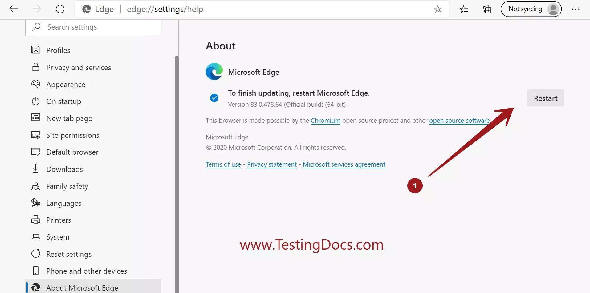 How to manually Update new Edge Browser on Windows 10